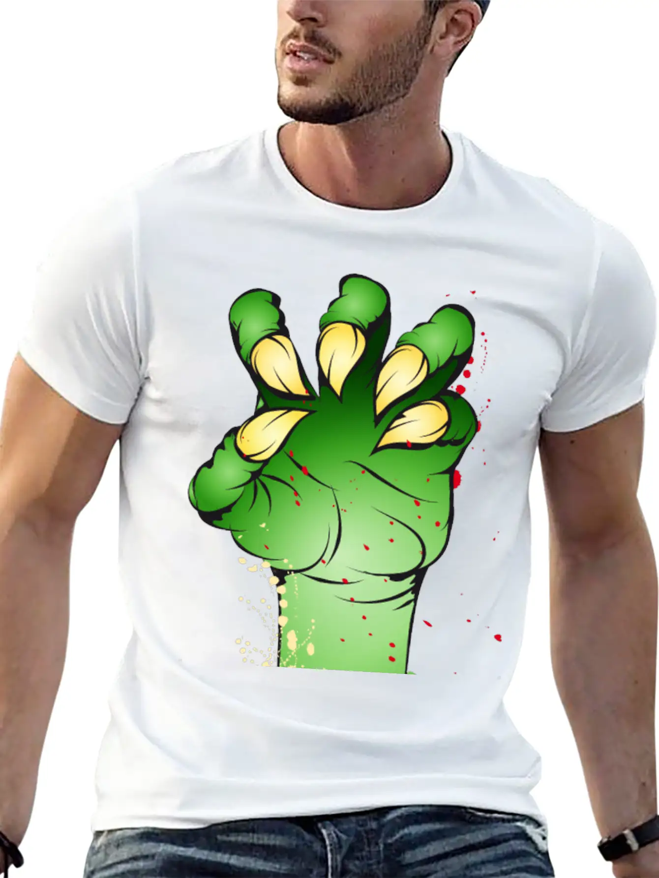 Green Monster Claw With Pointy Fingernails Classic Cotton Tee – Unisex Comfort For Any Season