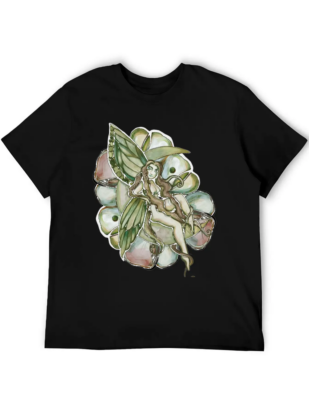 Green Moon Fairy Relaxed Everyday Tee – Lightweight And Durable Cotton