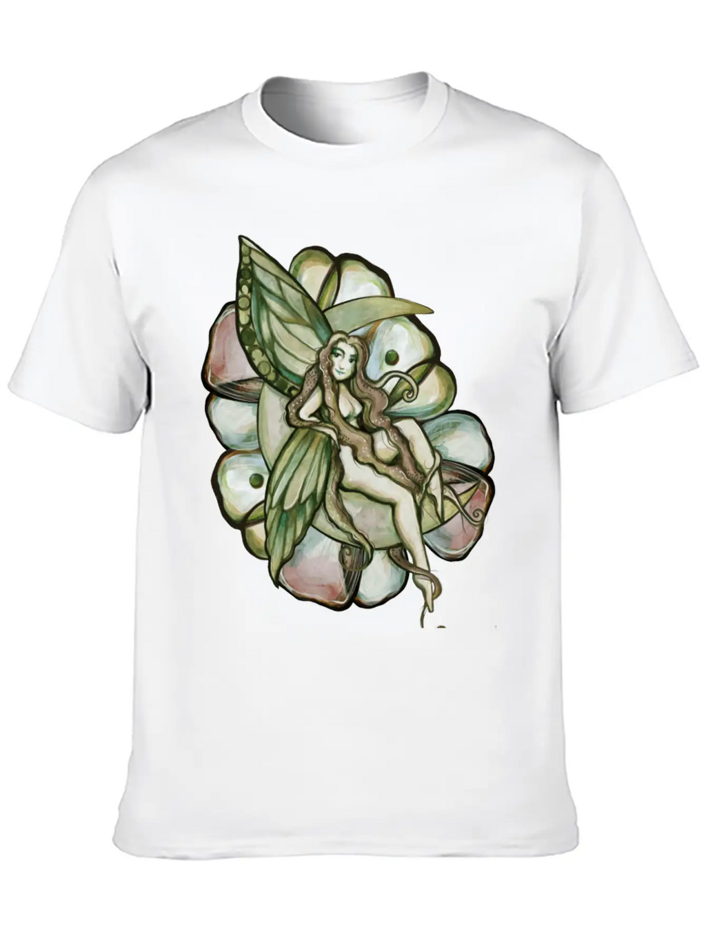 Green Moon Fairy Relaxed Everyday Tee – Lightweight And Durable Cotton