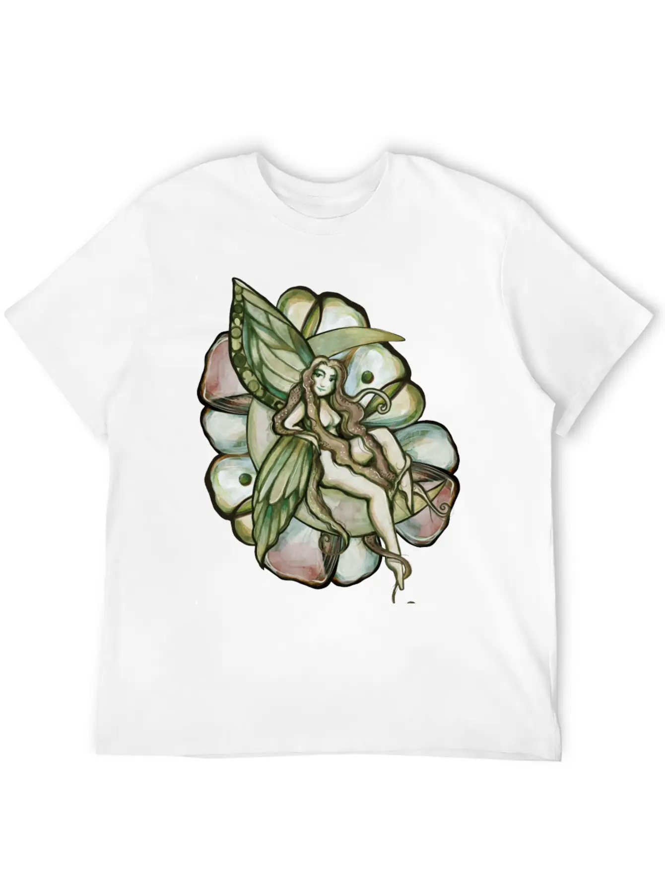 Green Moon Fairy Relaxed Everyday Tee – Lightweight And Durable Cotton