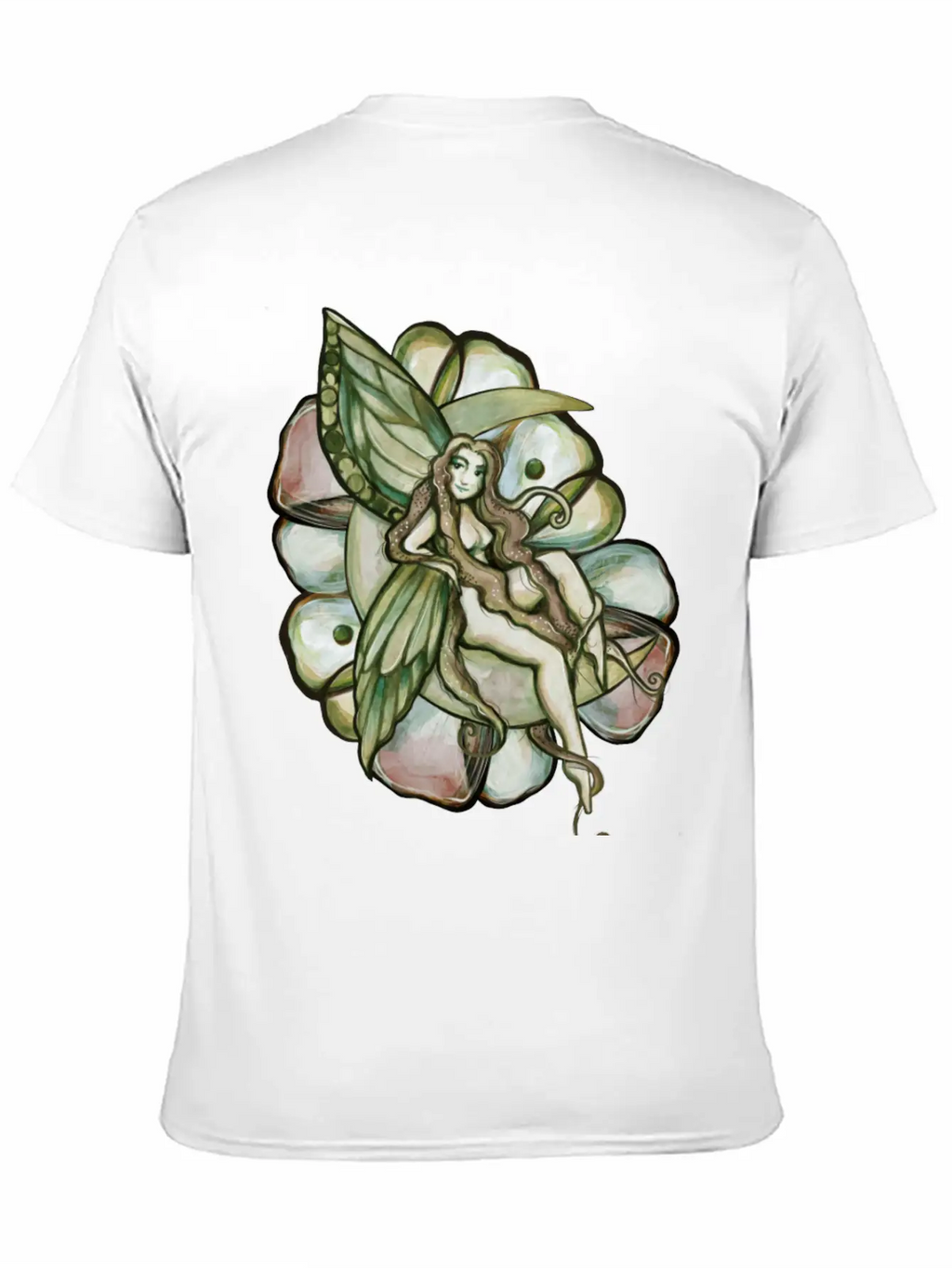Green Moon Fairy Relaxed Everyday Tee – Lightweight And Durable Cotton