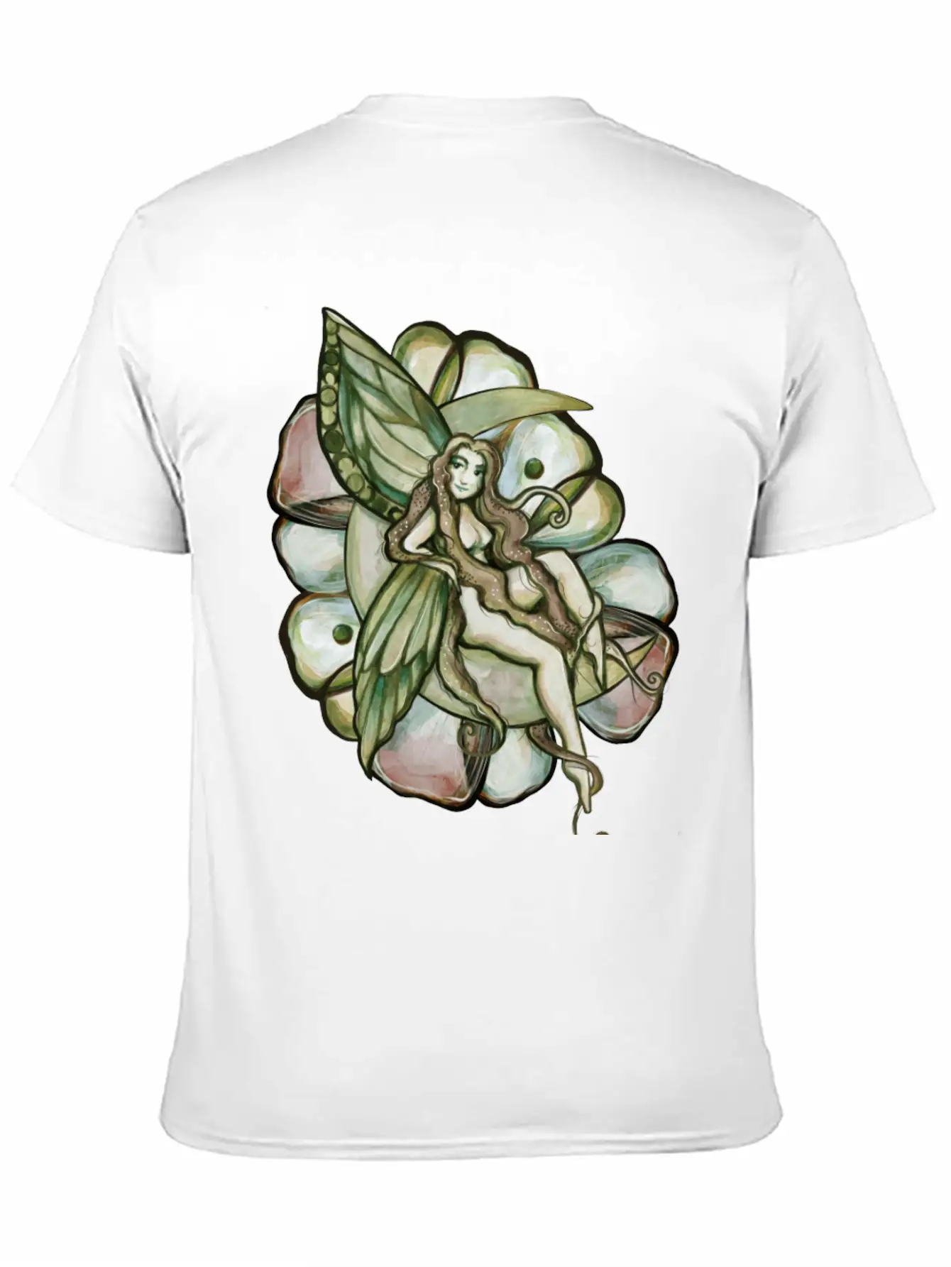 Green Moon Fairy Relaxed Everyday Tee – Lightweight And Durable Cotton