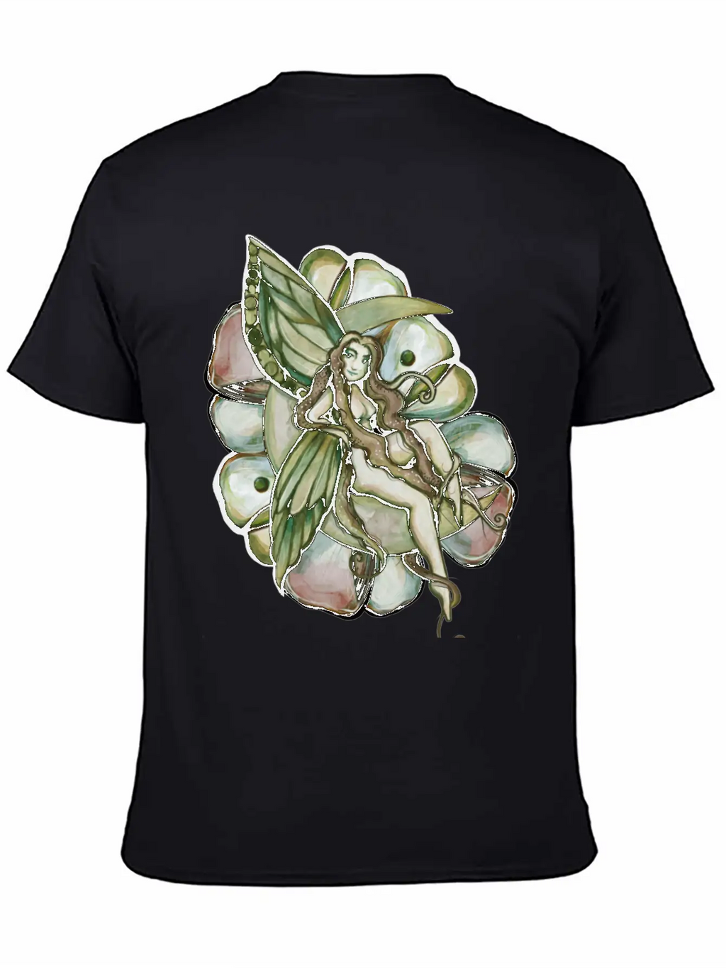Green Moon Fairy Relaxed Everyday Tee – Lightweight And Durable Cotton