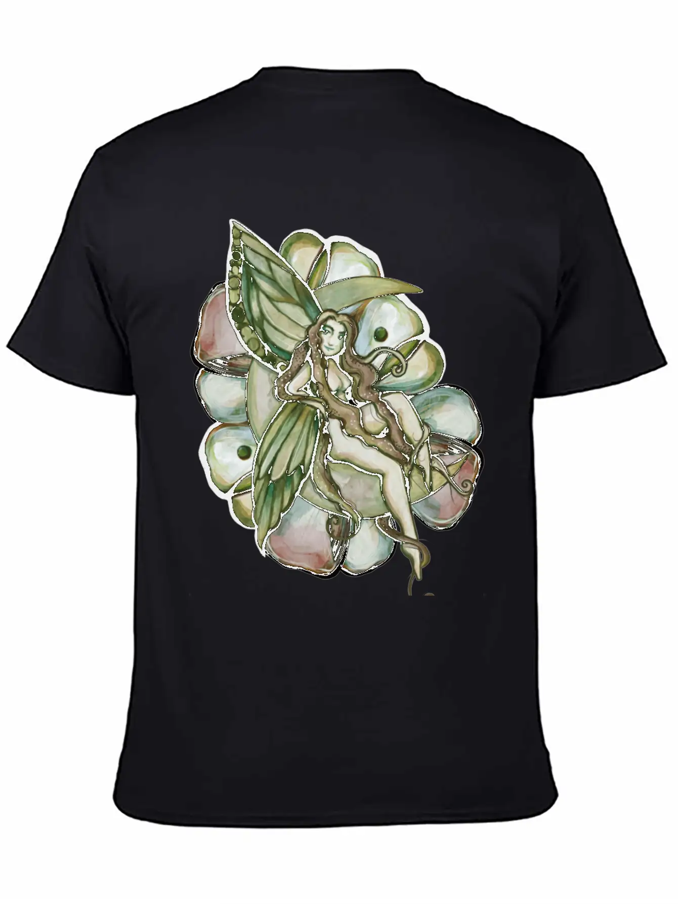Green Moon Fairy Relaxed Everyday Tee – Lightweight And Durable Cotton
