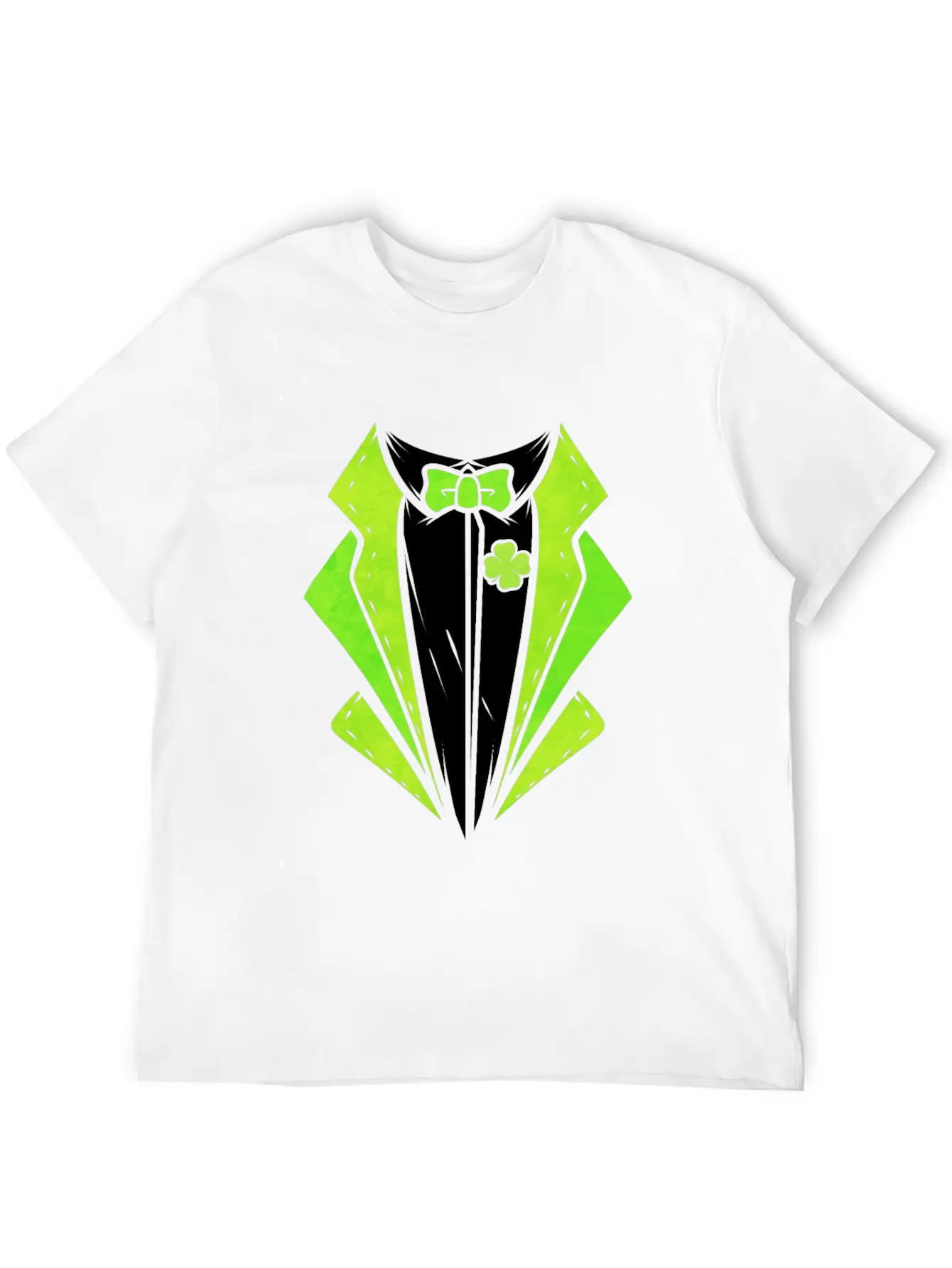 Green Outfit With Bow For St. Patricks Day Unisex Casual T-Shirt – Clean Design For Daily Comfort