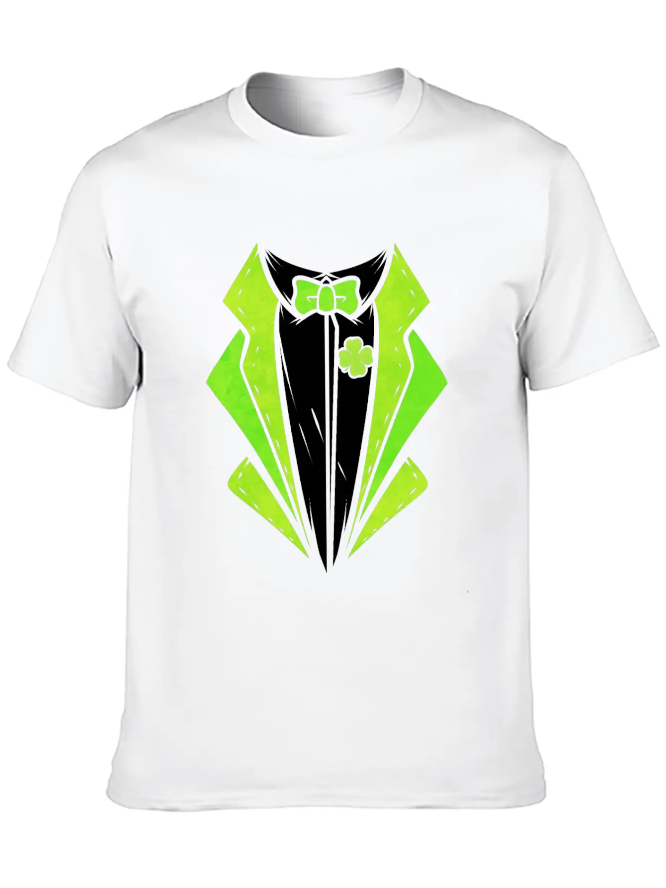 Green Outfit With Bow For St. Patricks Day Unisex Casual T-Shirt – Clean Design For Daily Comfort
