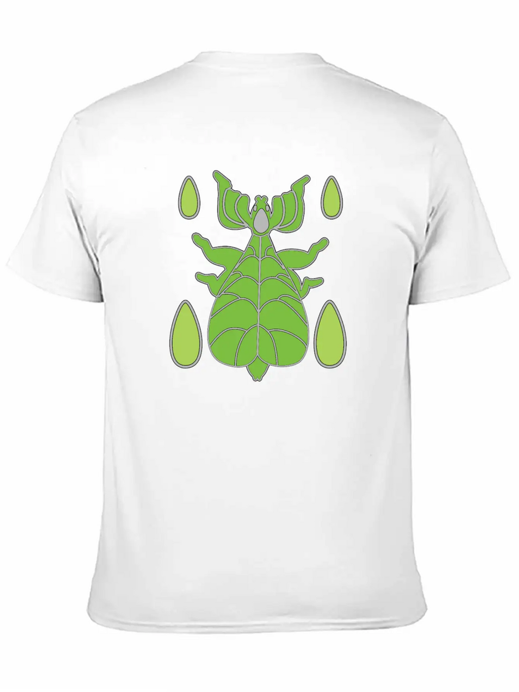 Green Walking Leaf Insect Unisex Casual T-Shirt – Clean Design For Daily Comfort