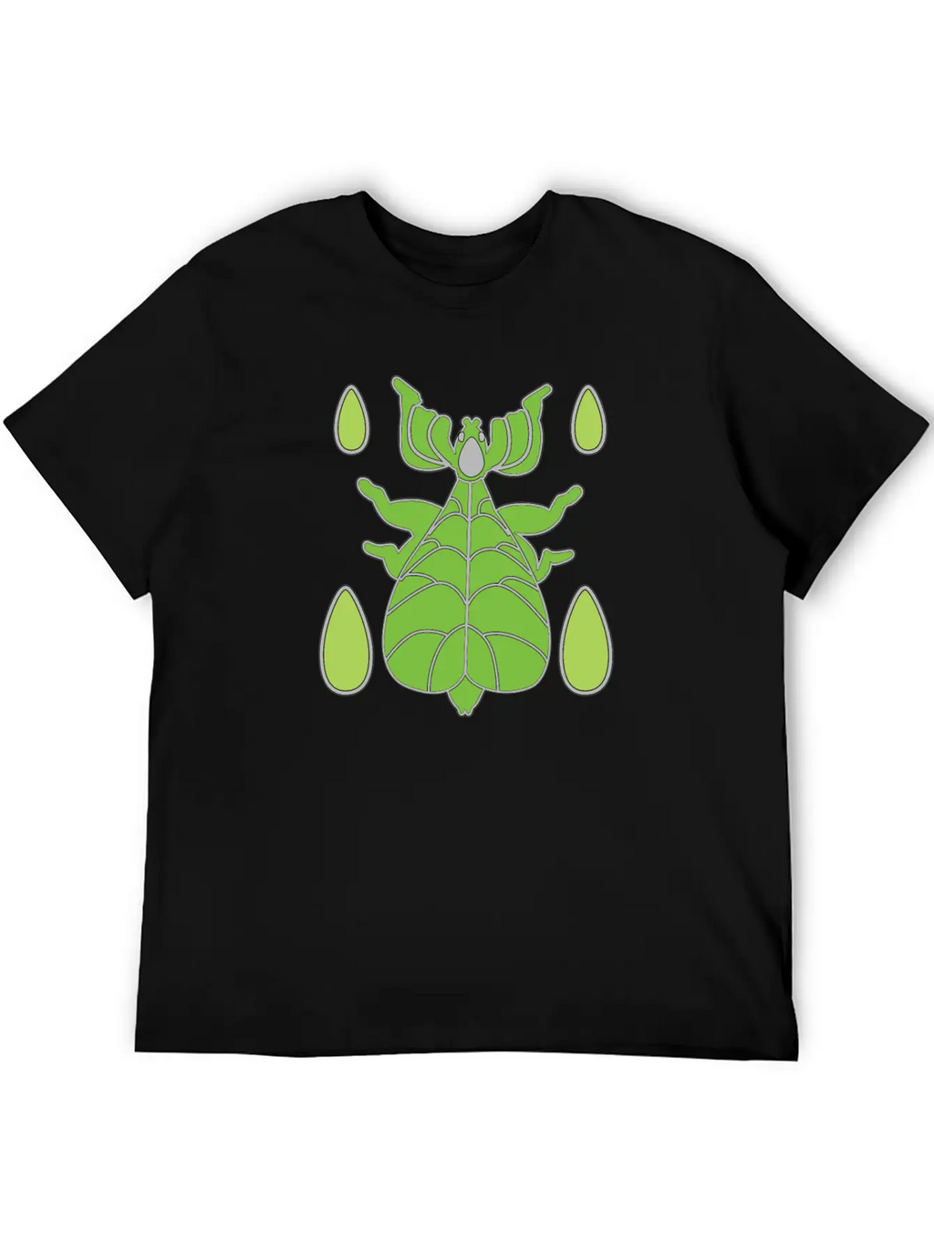 Green Walking Leaf Insect Unisex Casual T-Shirt – Clean Design For Daily Comfort