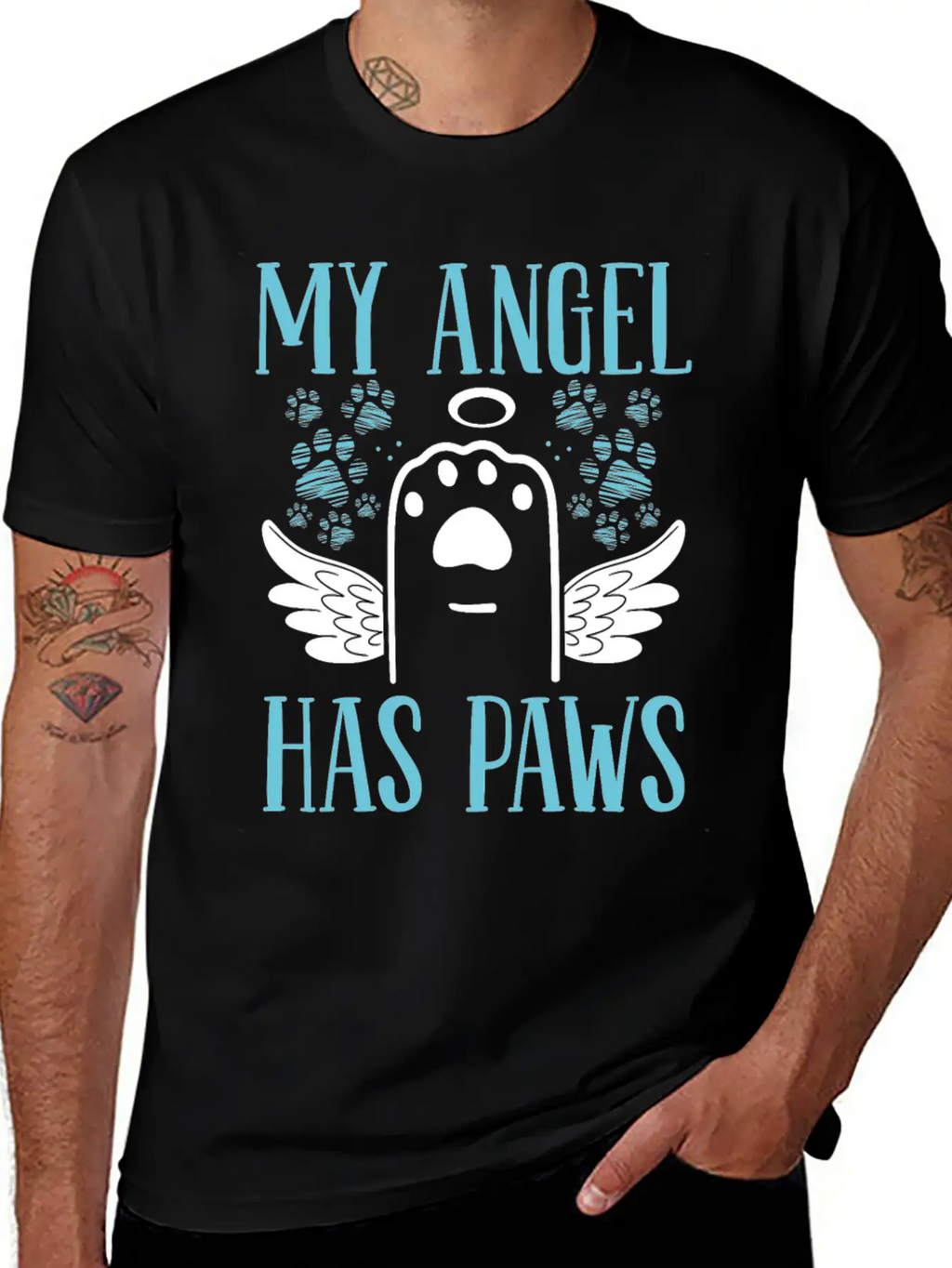 Grieving Dog Owner Dog Grief Pet Loss Remembrance Breathable Soft Cotton T-Shirt – Timeless Casual Look