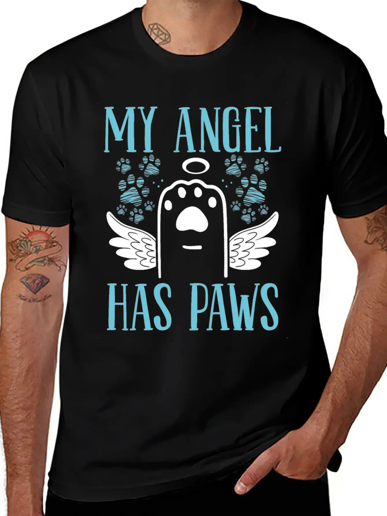 Grieving Dog Owner Dog Grief Pet Loss Remembrance Breathable Soft Cotton T-Shirt – Timeless Casual Look