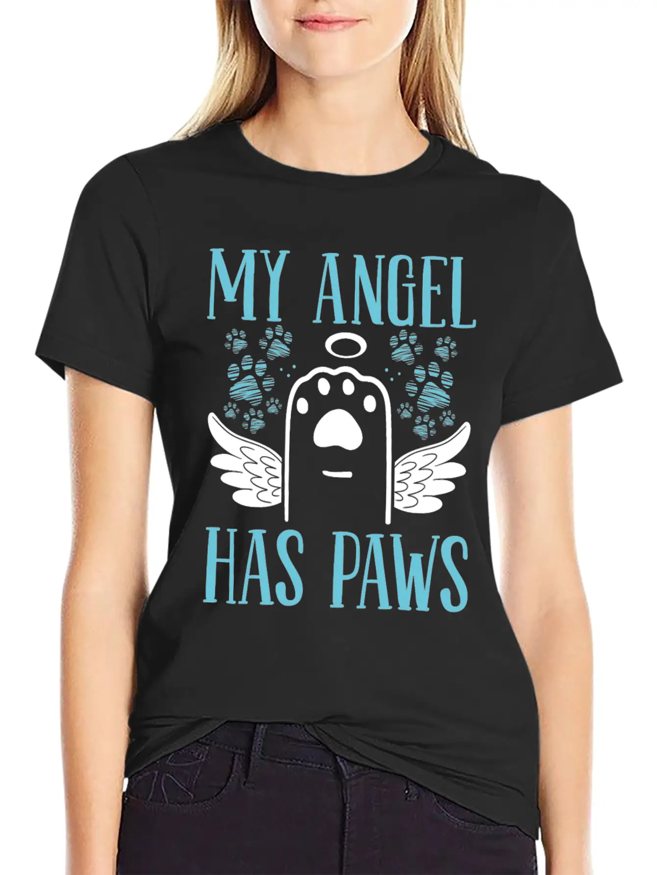 Grieving Dog Owner Dog Grief Pet Loss Remembrance Breathable Soft Cotton T-Shirt – Timeless Casual Look