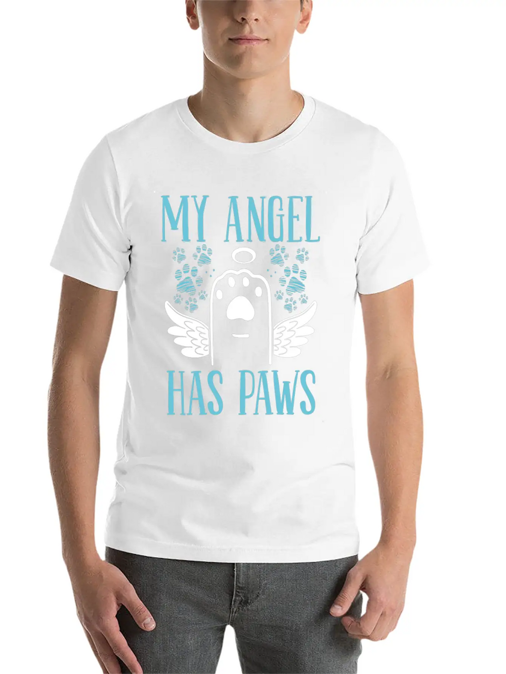 Grieving Dog Owner Dog Grief Pet Loss Remembrance Breathable Soft Cotton T-Shirt – Timeless Casual Look