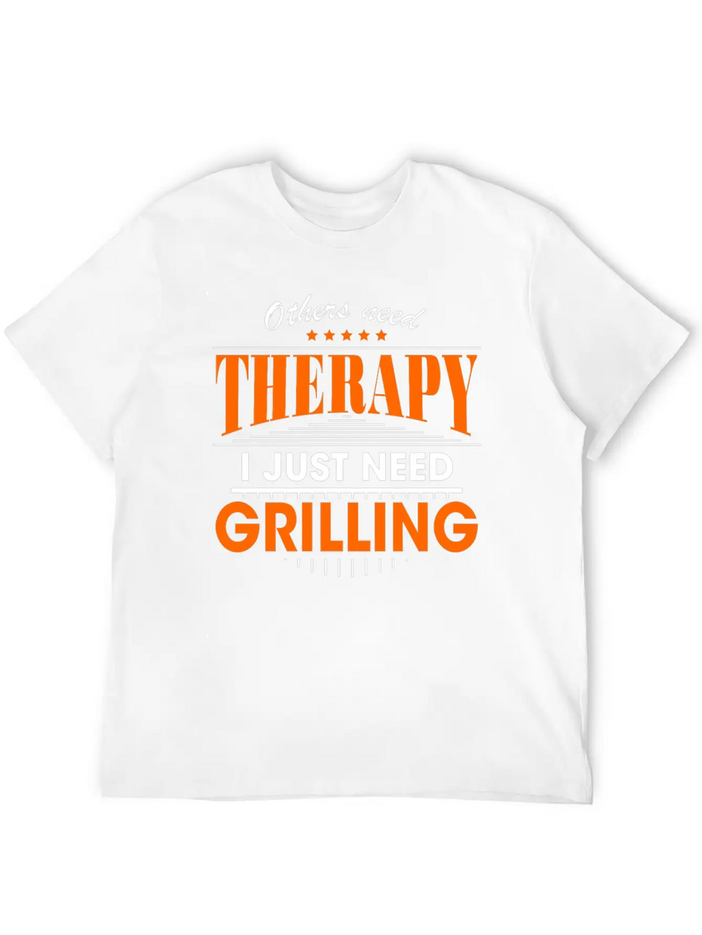 Grilling Is My Therapy Breathable Graphic T-Shirt – Perfect For Casual Days