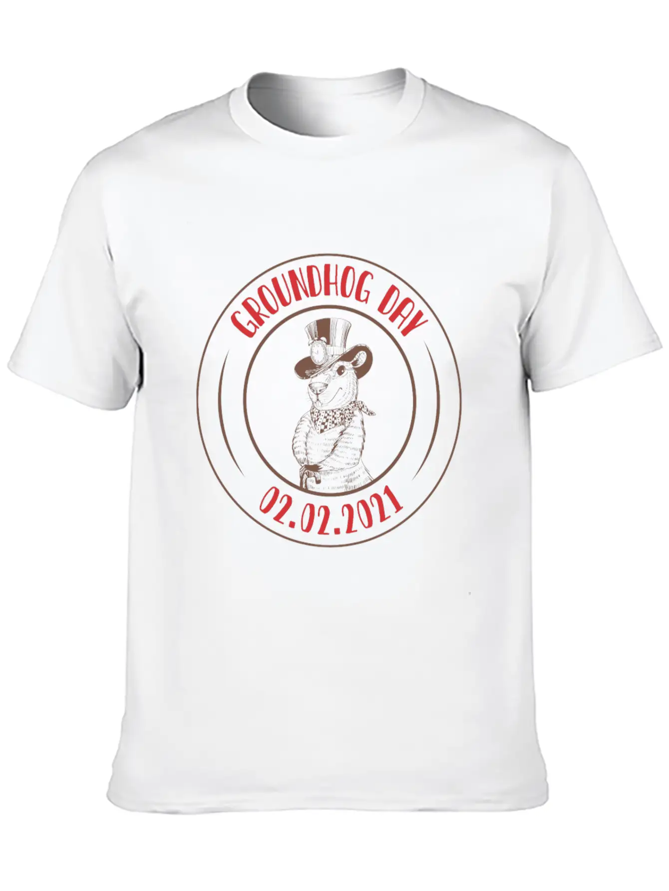 Groundhog Day, Shadow, 02/02 Classic Cotton Tee – Unisex Comfort For Any Season