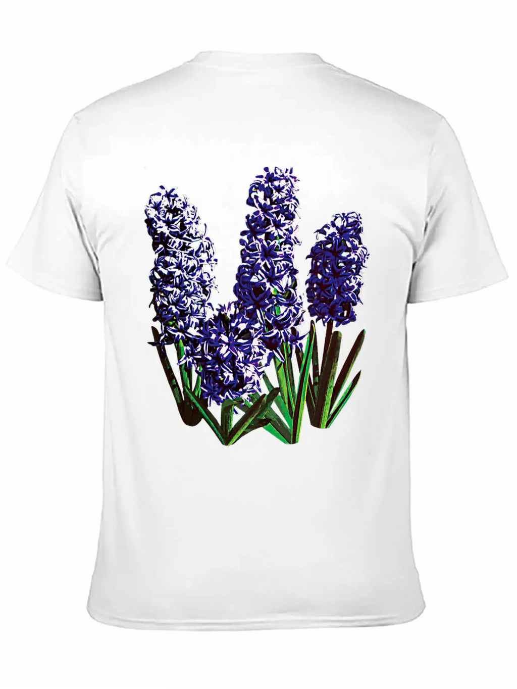 Group Of Purple Hyacinths Breathable Graphic T-Shirt – Perfect For Casual Days