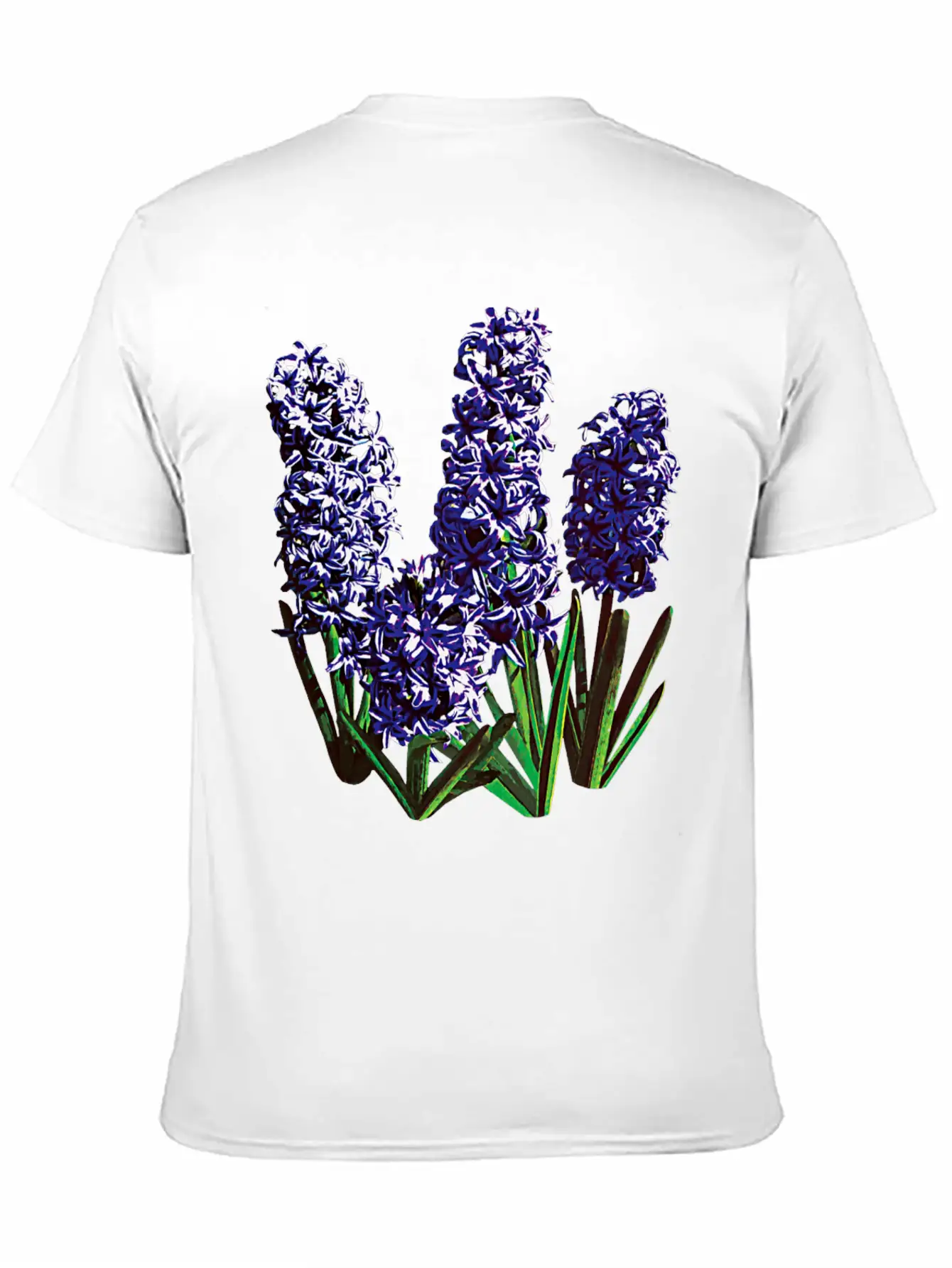 Group Of Purple Hyacinths Breathable Graphic T-Shirt – Perfect For Casual Days