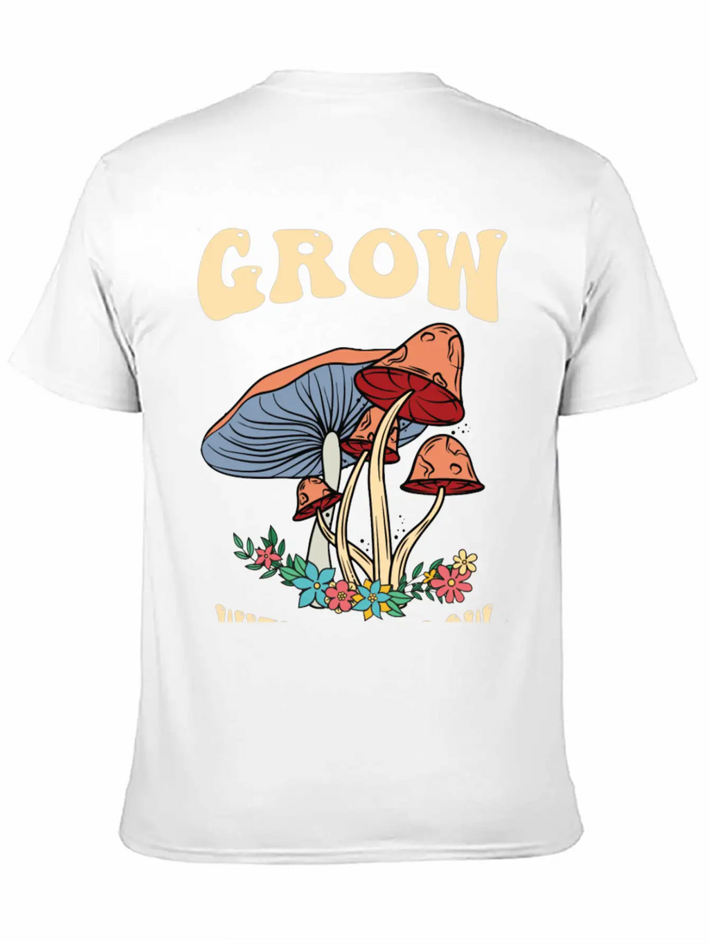 Grow Groovy Mushroom Breathable Soft Cotton T-Shirt – Timeless Casual Look