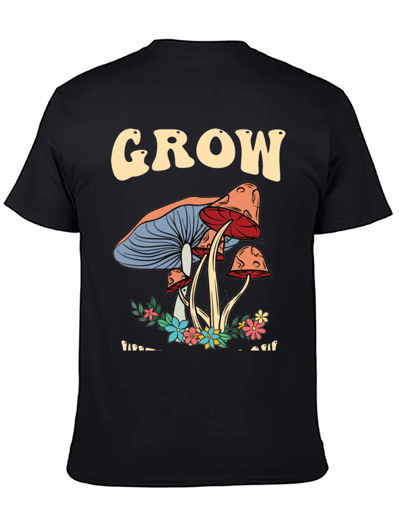Grow Groovy Mushroom Breathable Soft Cotton T-Shirt – Timeless Casual Look