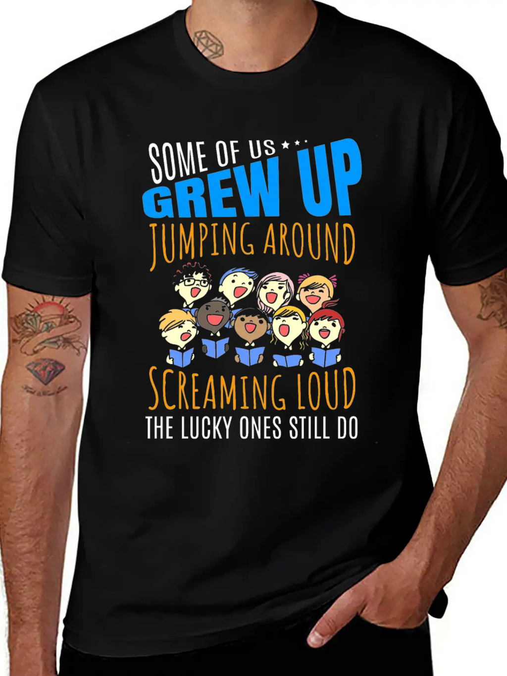 Growing Up Funny T-Shirt Present For Choir Singers Timeless Short Sleeve Tee – Comfy And Minimalist Design