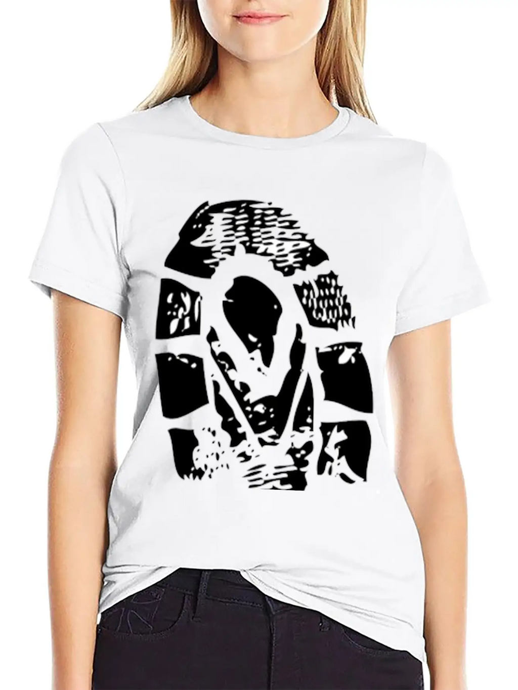 Grunge Clip Art Breathable Soft Cotton T-Shirt – Timeless Casual Look