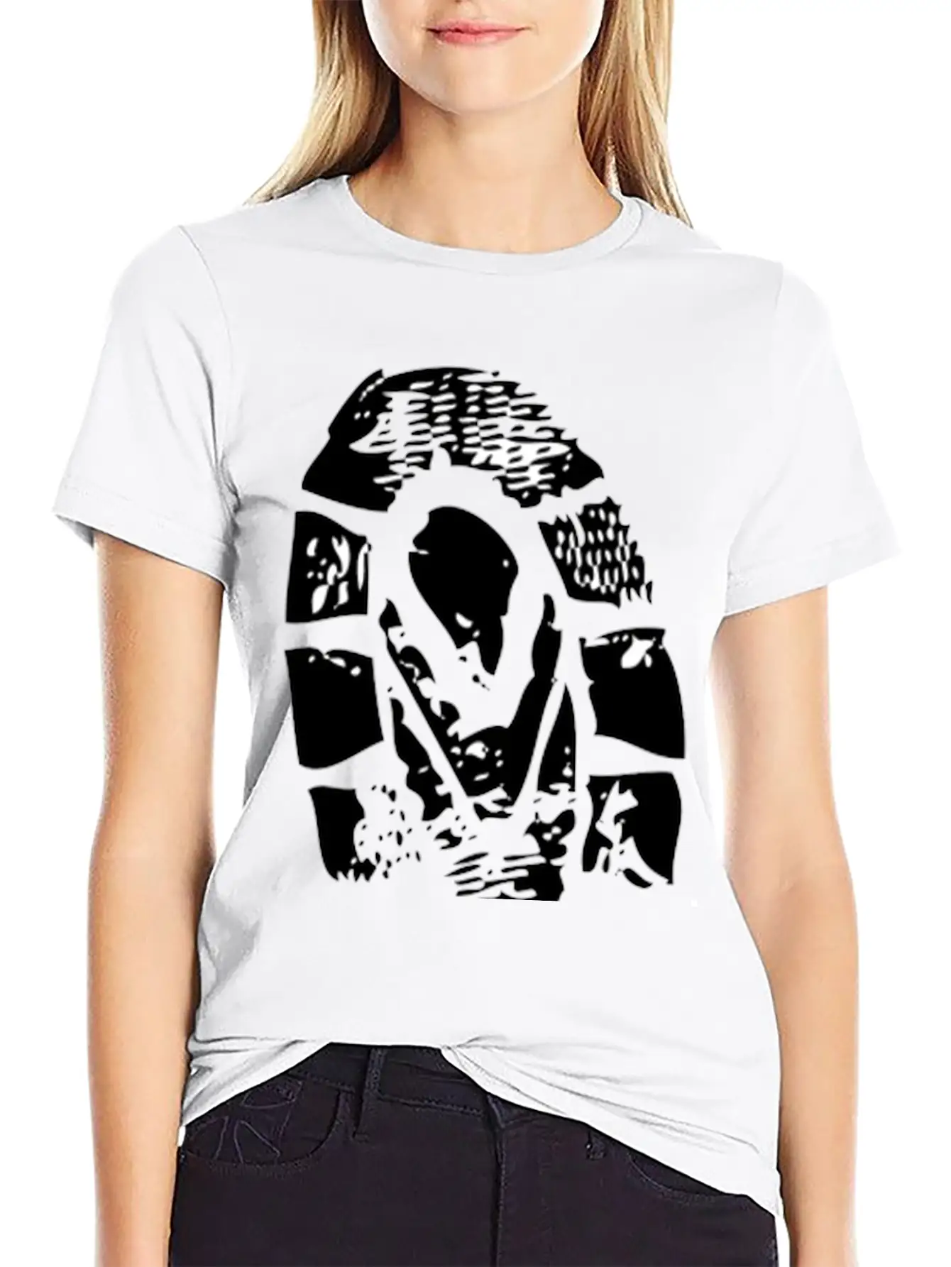 Grunge Clip Art Breathable Soft Cotton T-Shirt – Timeless Casual Look