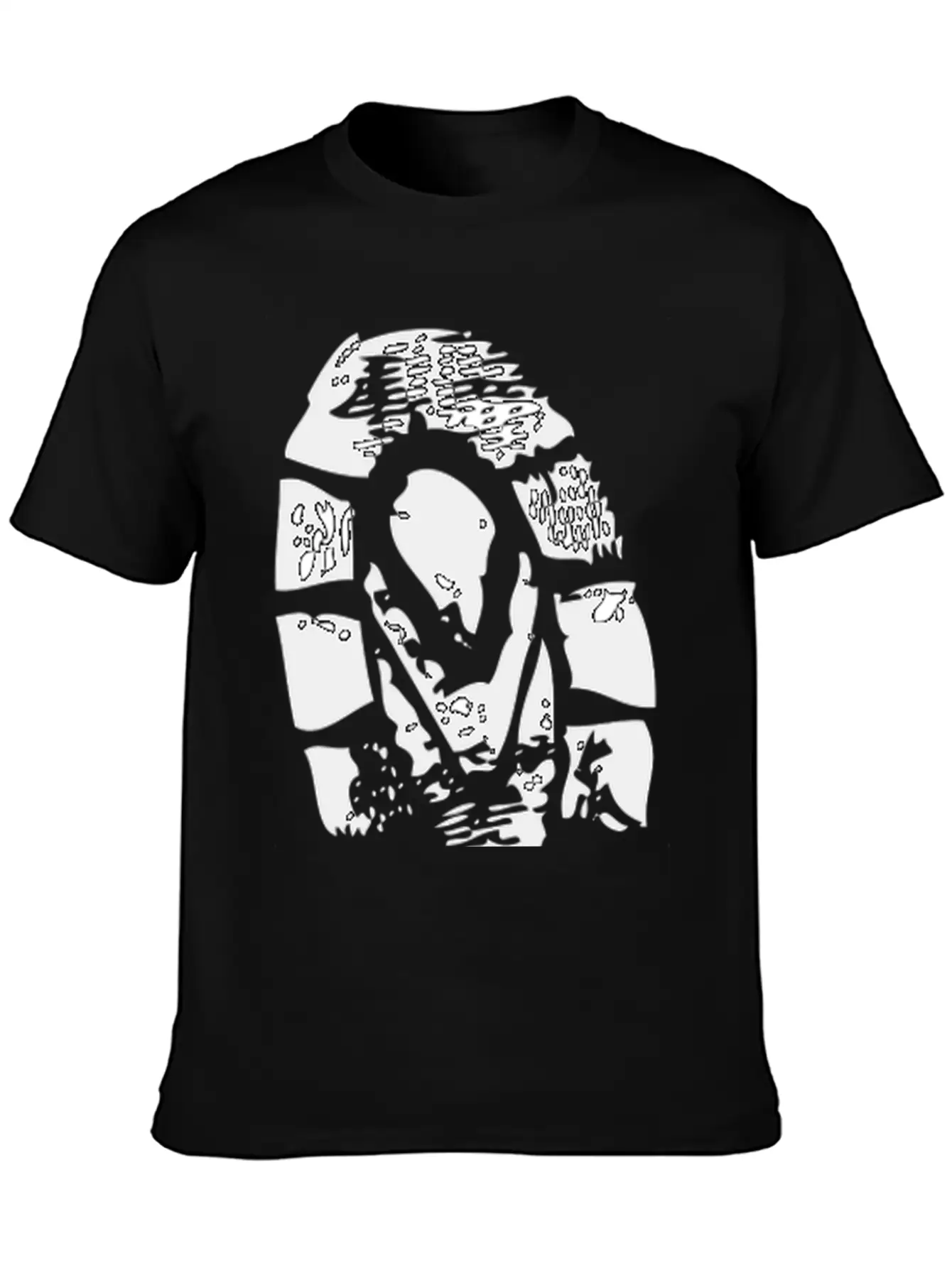 Grunge Clip Art Breathable Soft Cotton T-Shirt – Timeless Casual Look