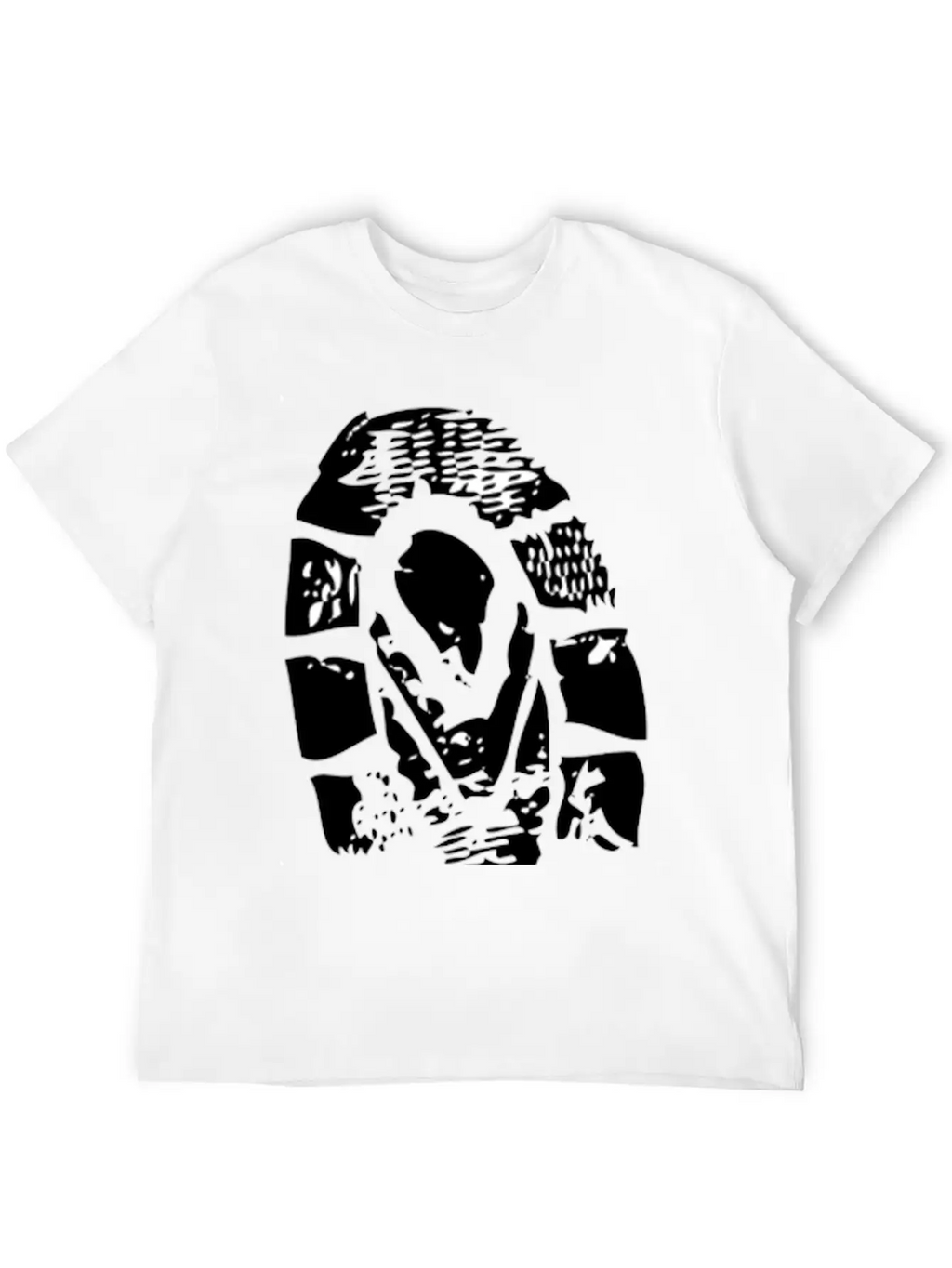 Grunge Clip Art Breathable Soft Cotton T-Shirt – Timeless Casual Look