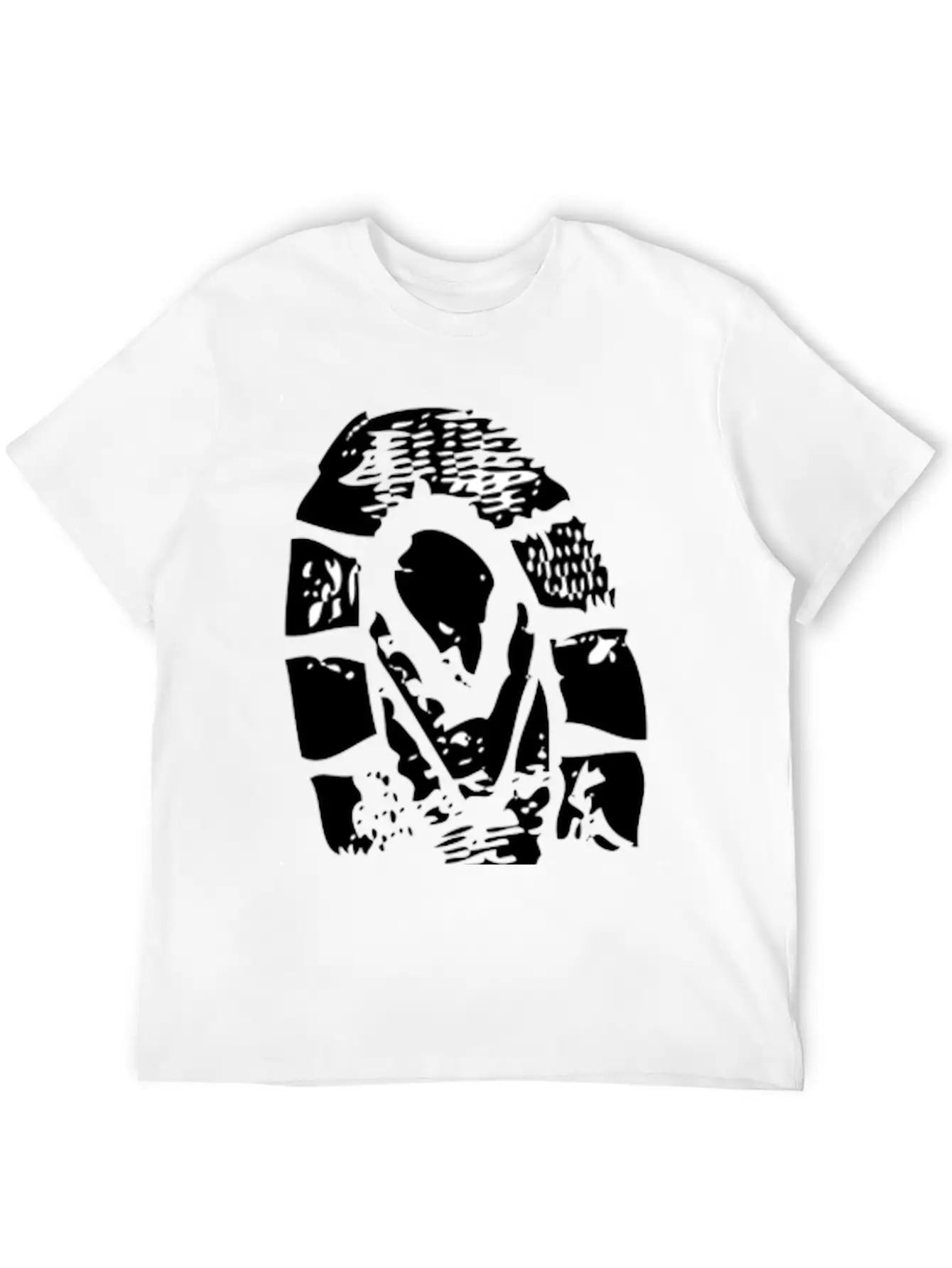 Grunge Clip Art Breathable Soft Cotton T-Shirt – Timeless Casual Look