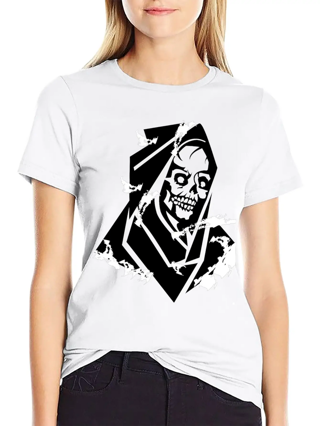 Grunge Horror Breathable Soft Cotton T-Shirt – Timeless Casual Look
