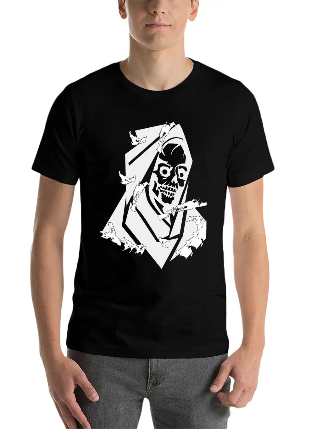 Grunge Horror Breathable Soft Cotton T-Shirt – Timeless Casual Look