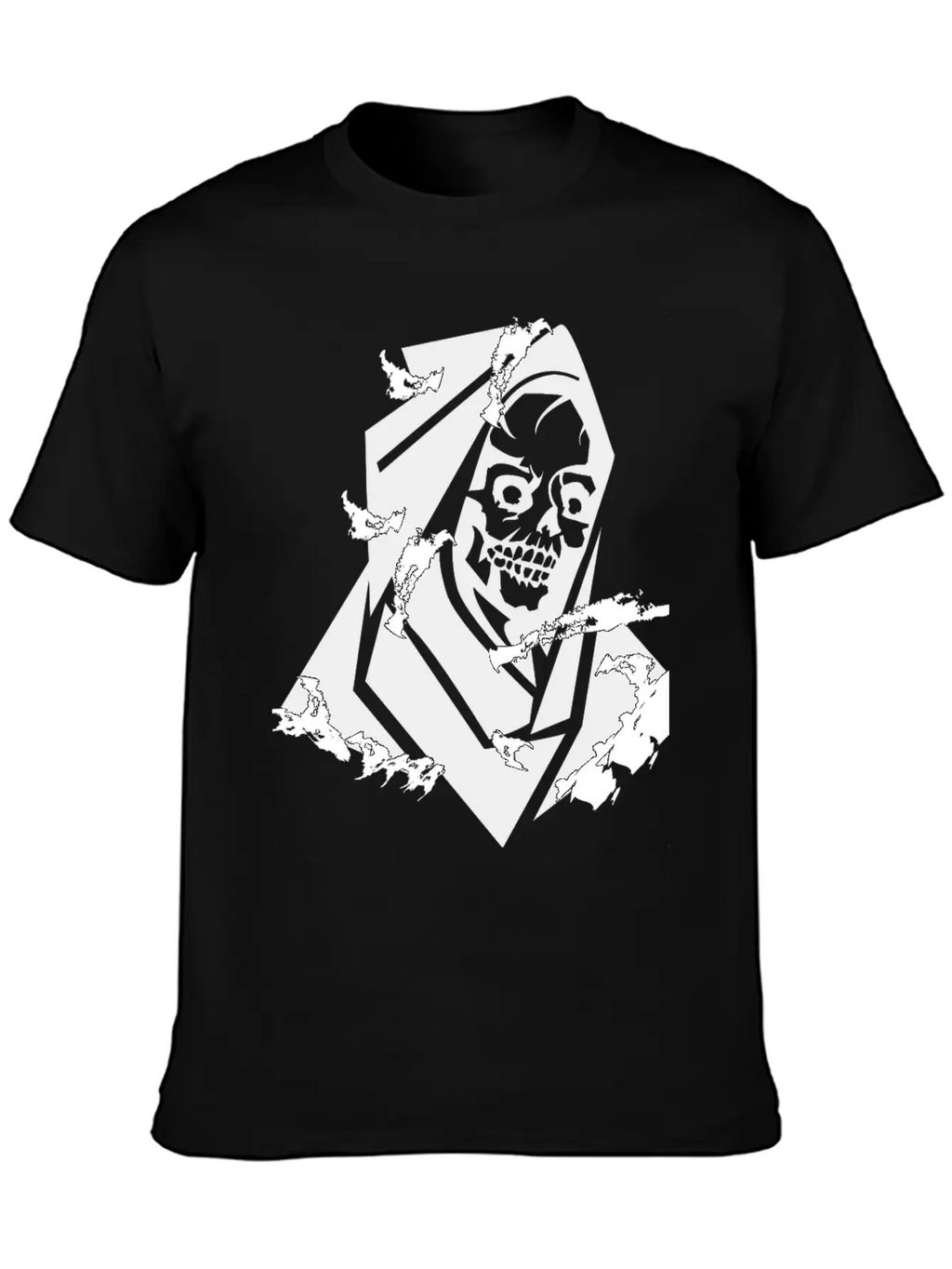 Grunge Horror Breathable Soft Cotton T-Shirt – Timeless Casual Look