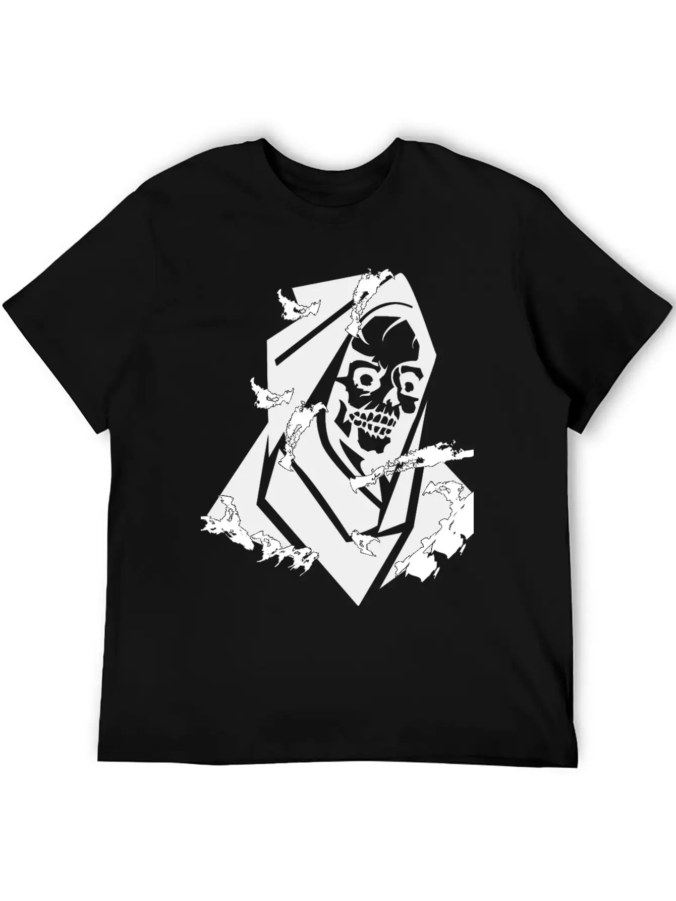 Grunge Horror Breathable Soft Cotton T-Shirt – Timeless Casual Look