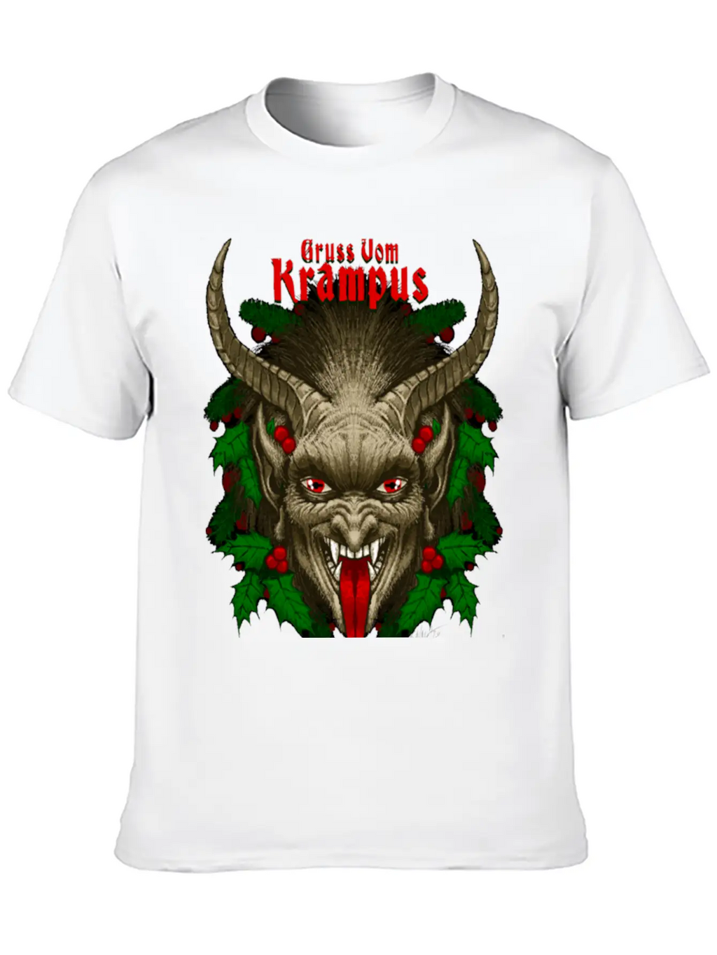 Gruss Vom Krampus By Chad Savage Unisex Casual T-Shirt – Clean Design For Daily Comfort