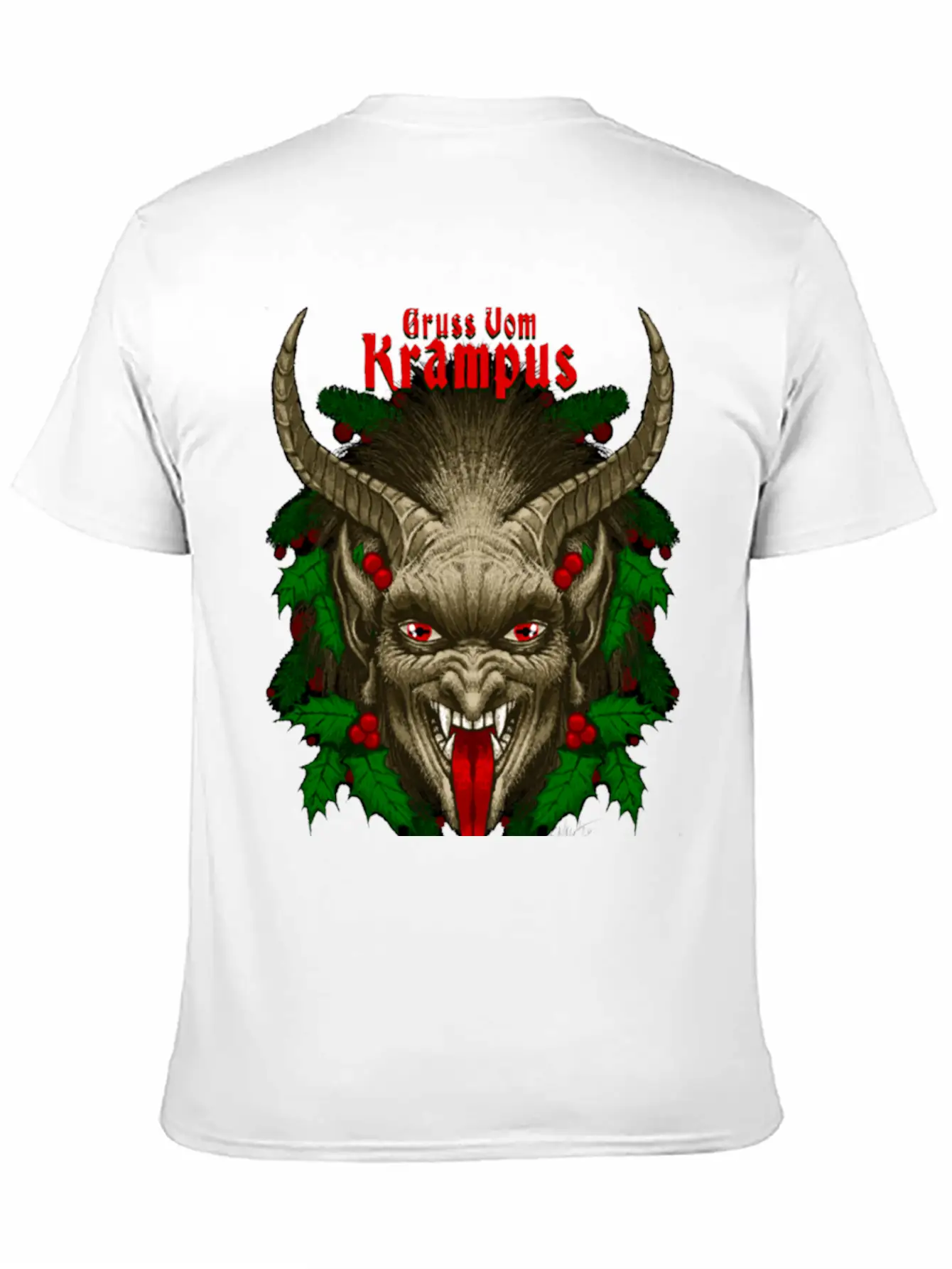 Gruss Vom Krampus By Chad Savage Unisex Casual T-Shirt – Clean Design For Daily Comfort