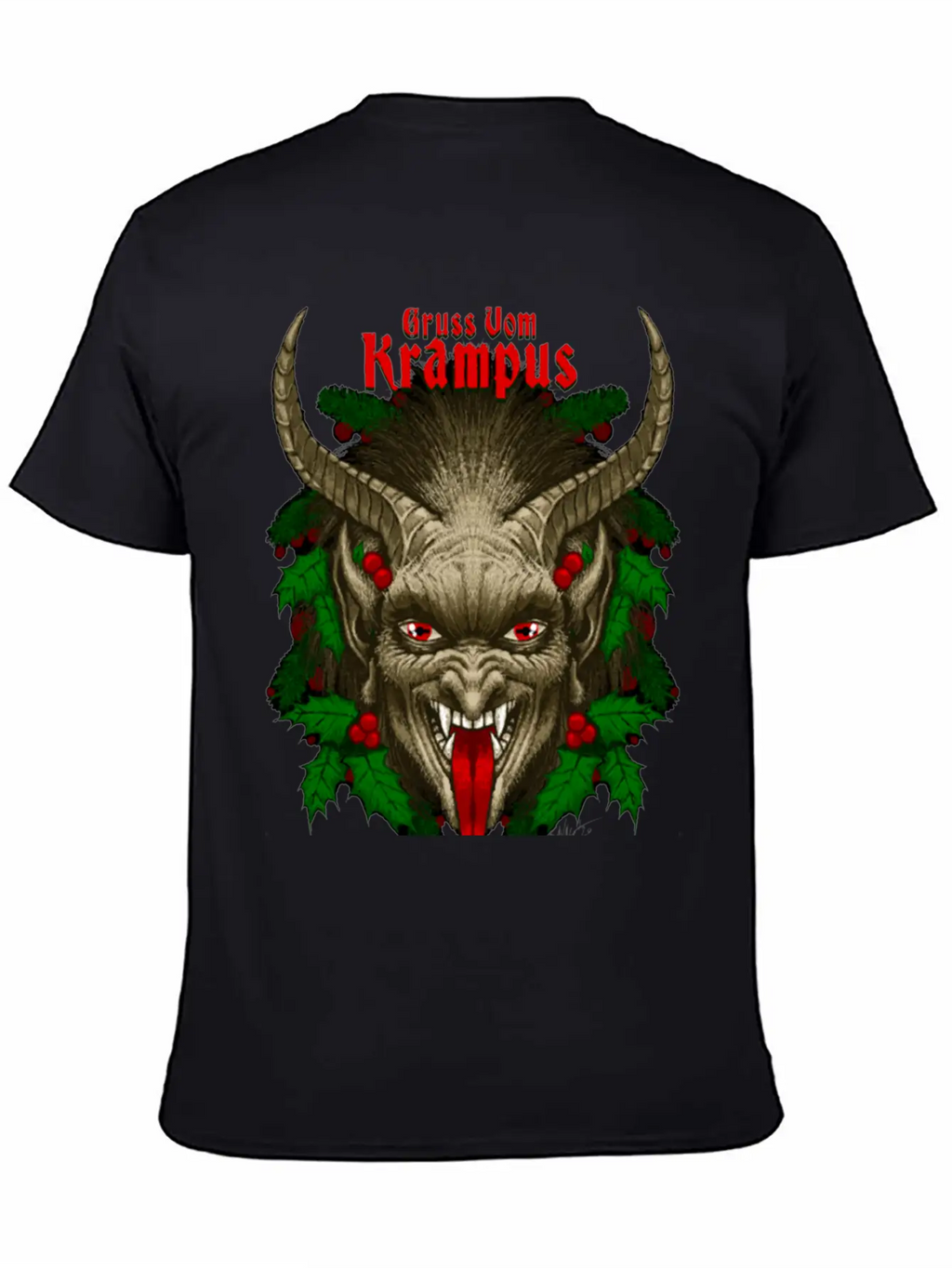 Gruss Vom Krampus By Chad Savage Unisex Casual T-Shirt – Clean Design For Daily Comfort