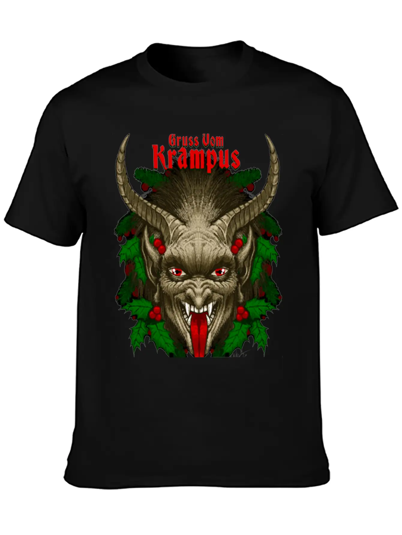 Gruss Vom Krampus By Chad Savage Unisex Casual T-Shirt – Clean Design For Daily Comfort