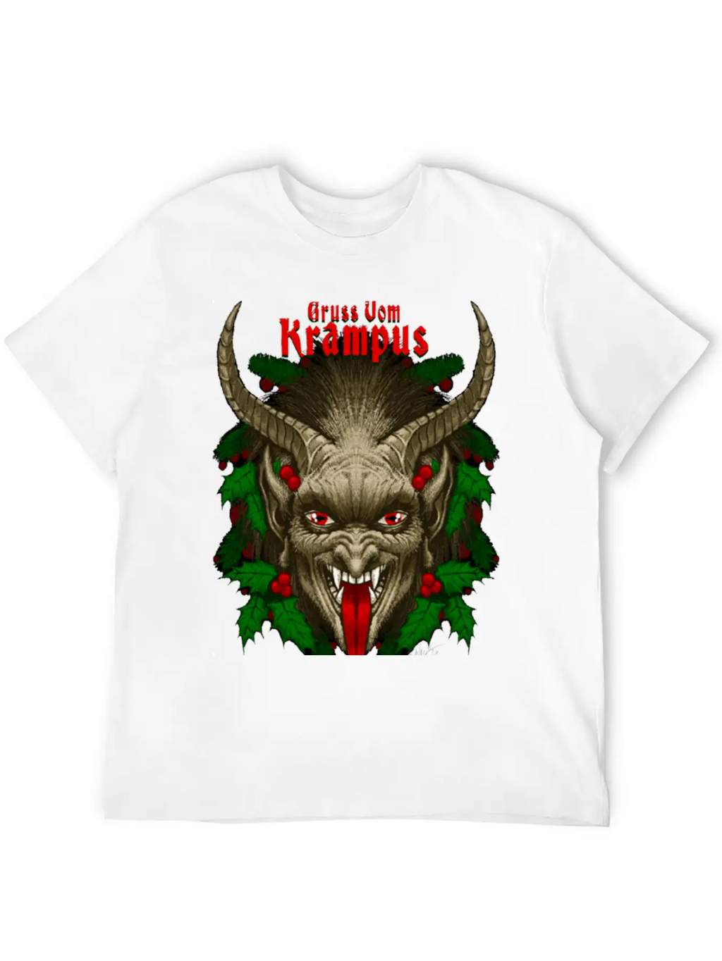 Gruss Vom Krampus By Chad Savage Unisex Casual T-Shirt – Clean Design For Daily Comfort