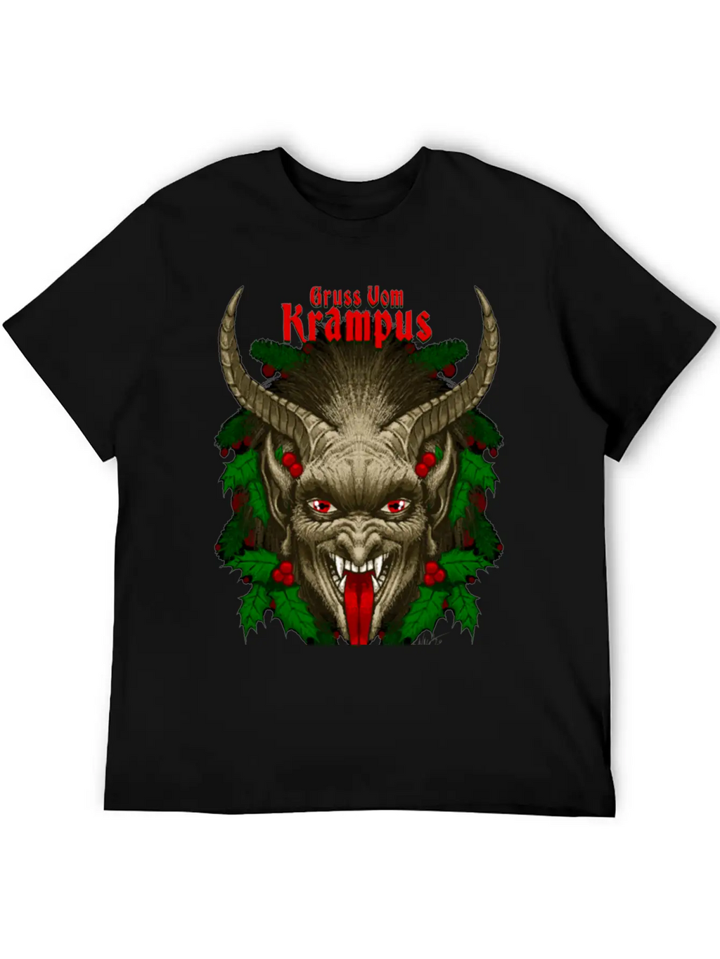Gruss Vom Krampus By Chad Savage Unisex Casual T-Shirt – Clean Design For Daily Comfort