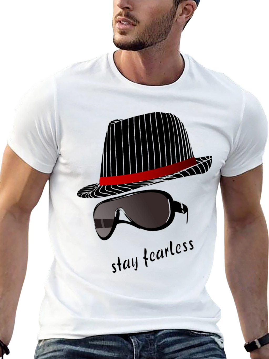 Stay Fearless Graphic T-Shirt - Sleek Design