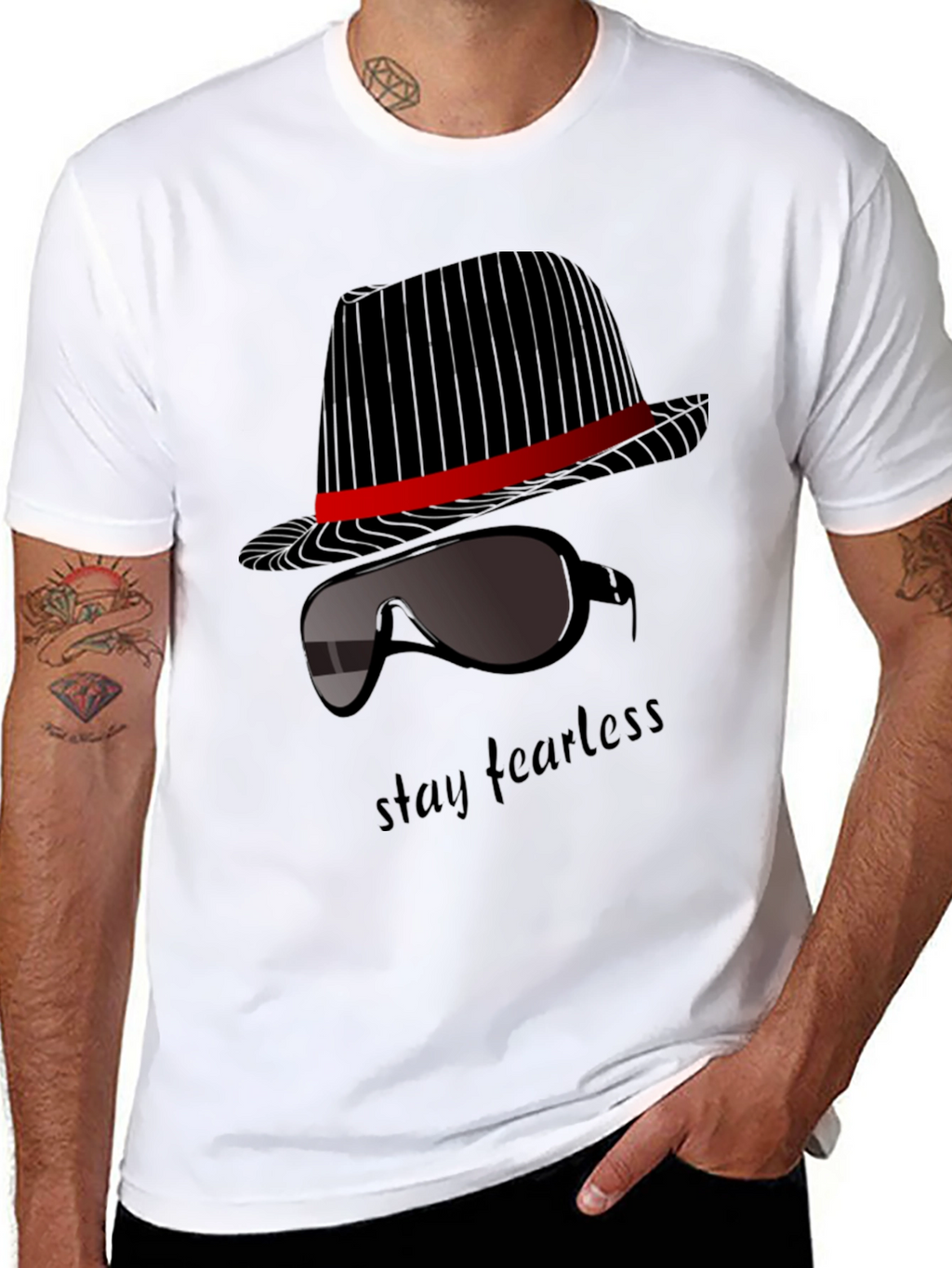 Stay Fearless Graphic T-Shirt - Sleek Design