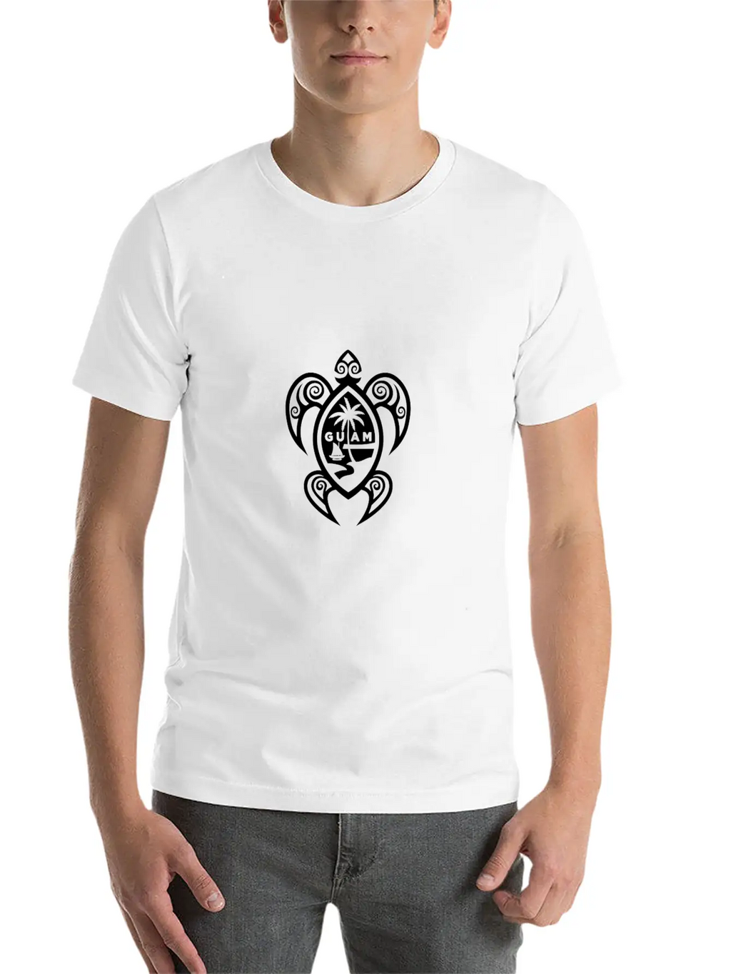 Guam Tribal Turtle Chamorro Breathable Soft Cotton T-Shirt – Timeless Casual Look