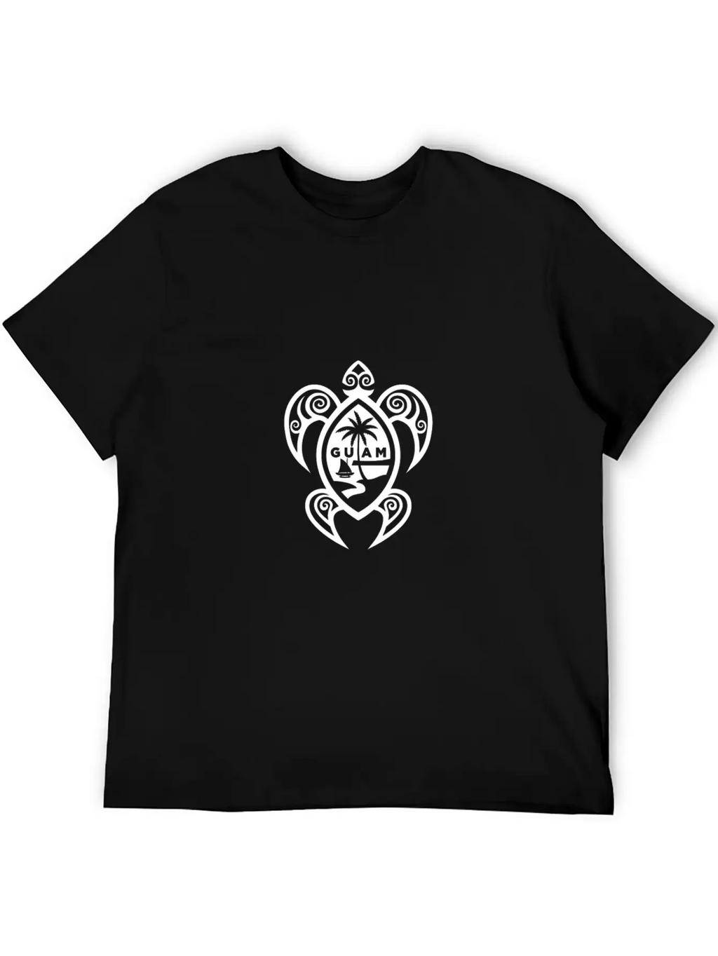 Guam Tribal Turtle Chamorro Breathable Soft Cotton T-Shirt – Timeless Casual Look