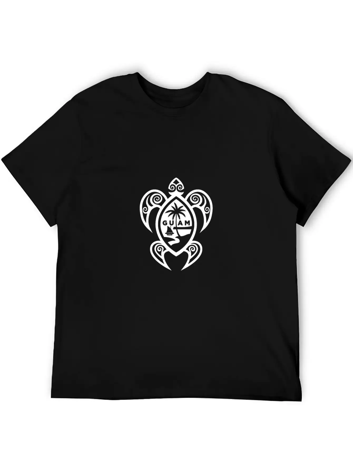 Guam Tribal Turtle Chamorro Breathable Soft Cotton T-Shirt – Timeless Casual Look