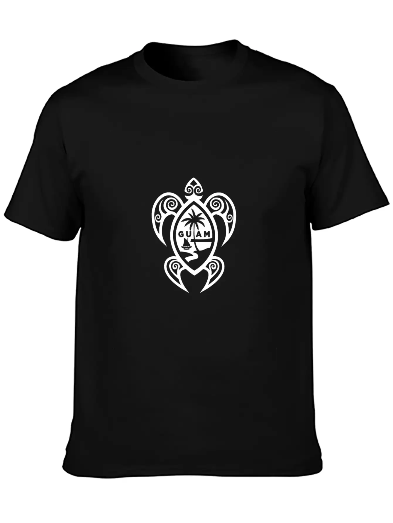 Guam Tribal Turtle Chamorro Breathable Soft Cotton T-Shirt – Timeless Casual Look