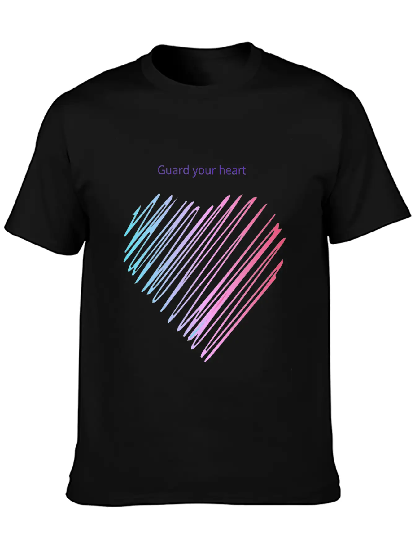 Guard The Heart , Motivational Quote Essential Cotton Tee For Daily Outfits – Unisex Style
