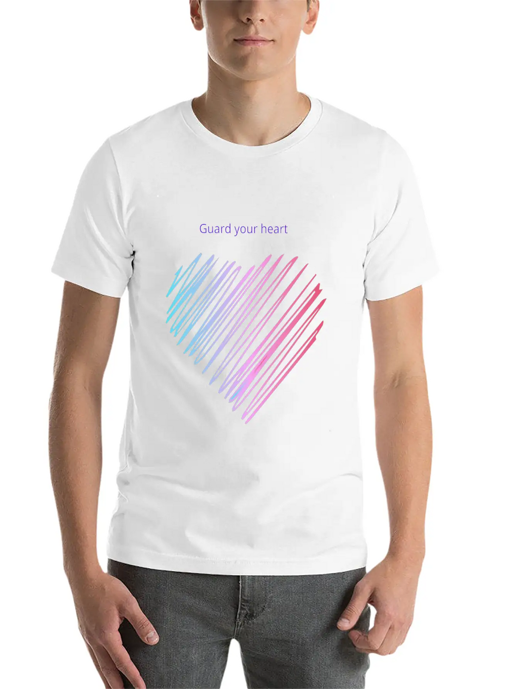 Guard The Heart , Motivational Quote Essential Cotton Tee For Daily Outfits – Unisex Style