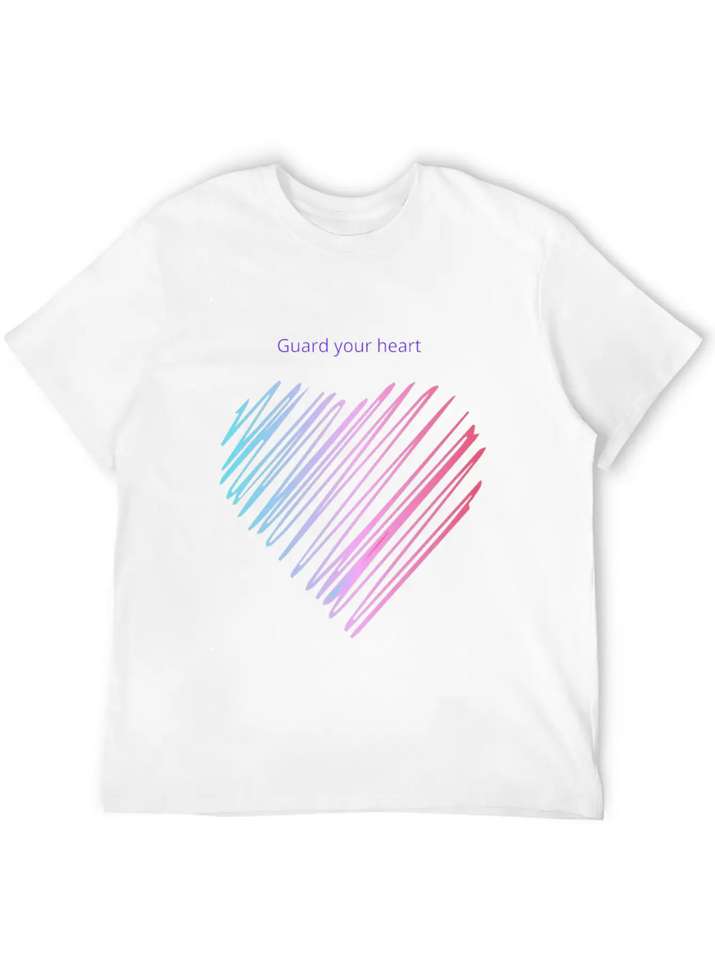 Guard The Heart , Motivational Quote Essential Cotton Tee For Daily Outfits – Unisex Style