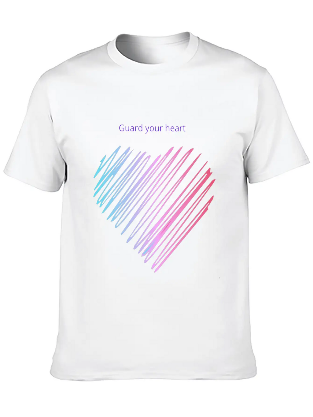 Guard The Heart , Motivational Quote Essential Cotton Tee For Daily Outfits – Unisex Style