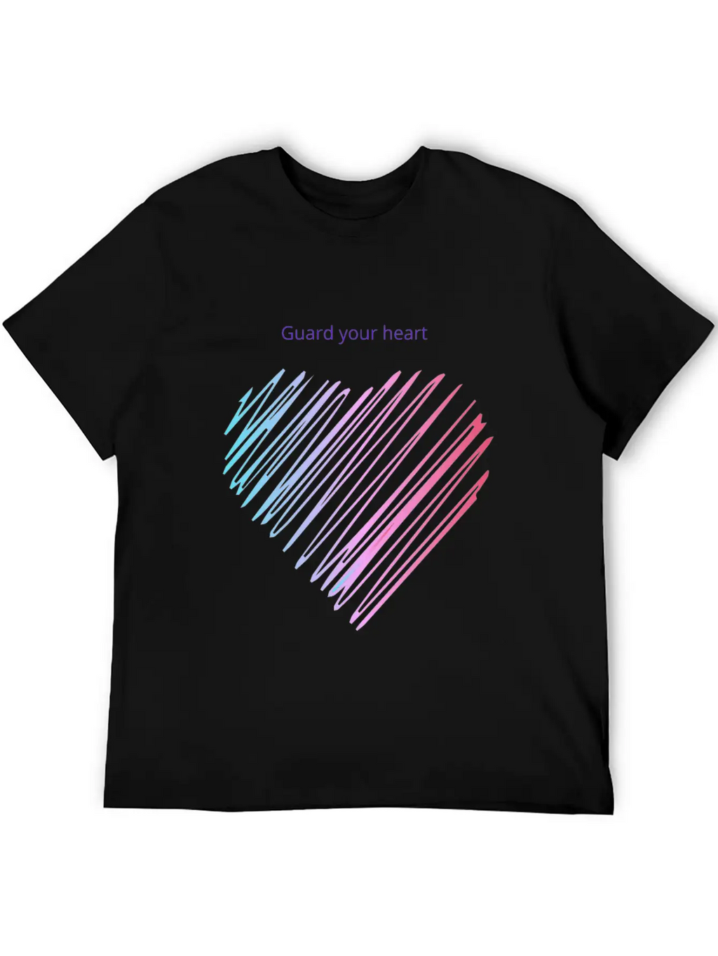 Guard The Heart , Motivational Quote Essential Cotton Tee For Daily Outfits – Unisex Style