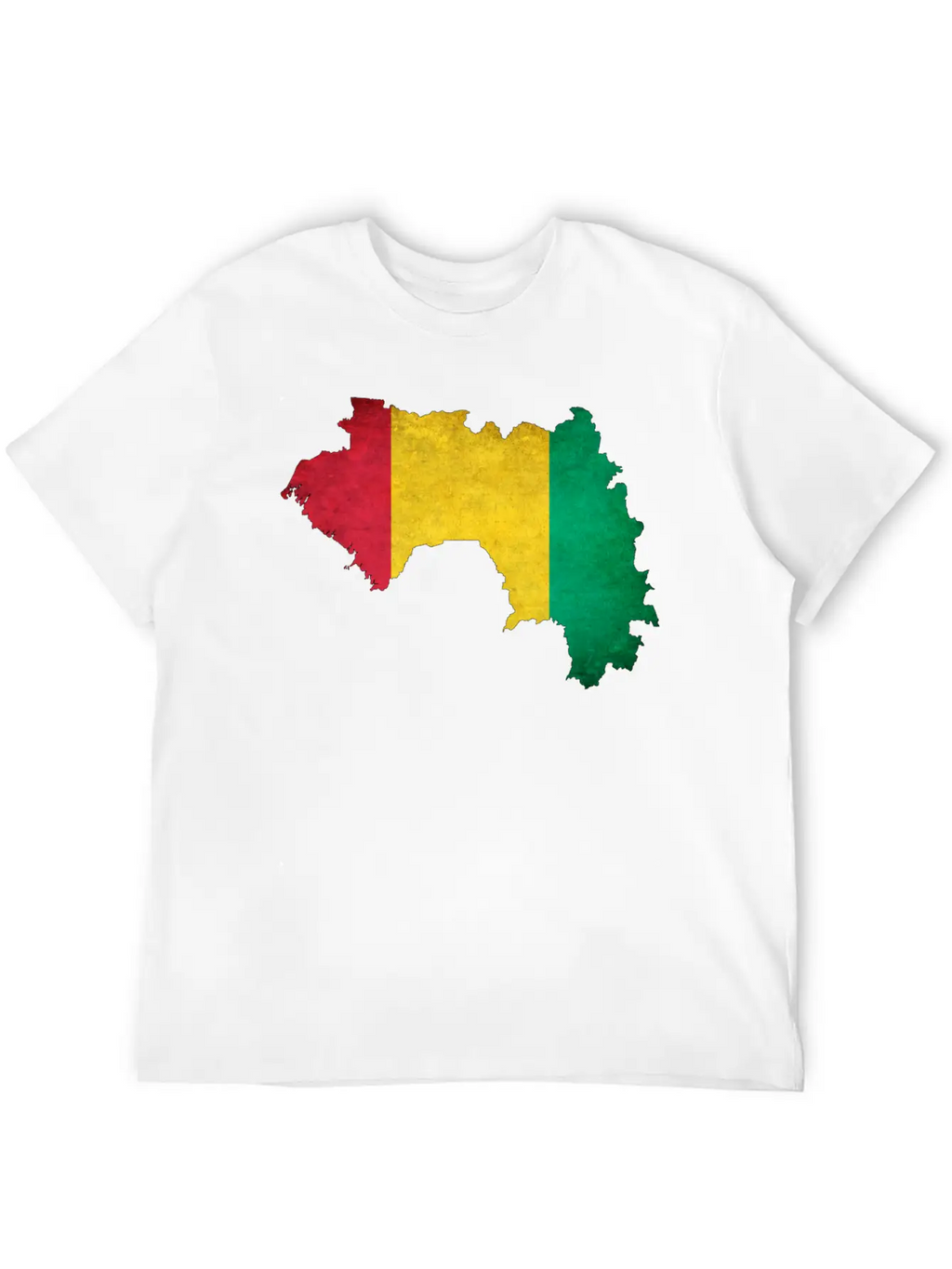 Guinea Flag Map Breathable Soft Cotton T-Shirt – Timeless Casual Look